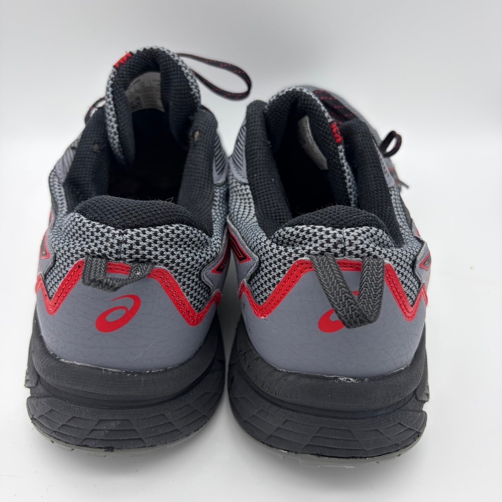 ASICS Gel-Venture 8 Mens 13 Trail Running Shoes Grey Black Red Hiking Gorpcore - Picture 7 of 11